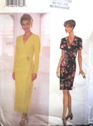 5410 EZ MOCK WRAP SS-LS DRESS,OVERLAY LENGTHS PATTERN 6-10